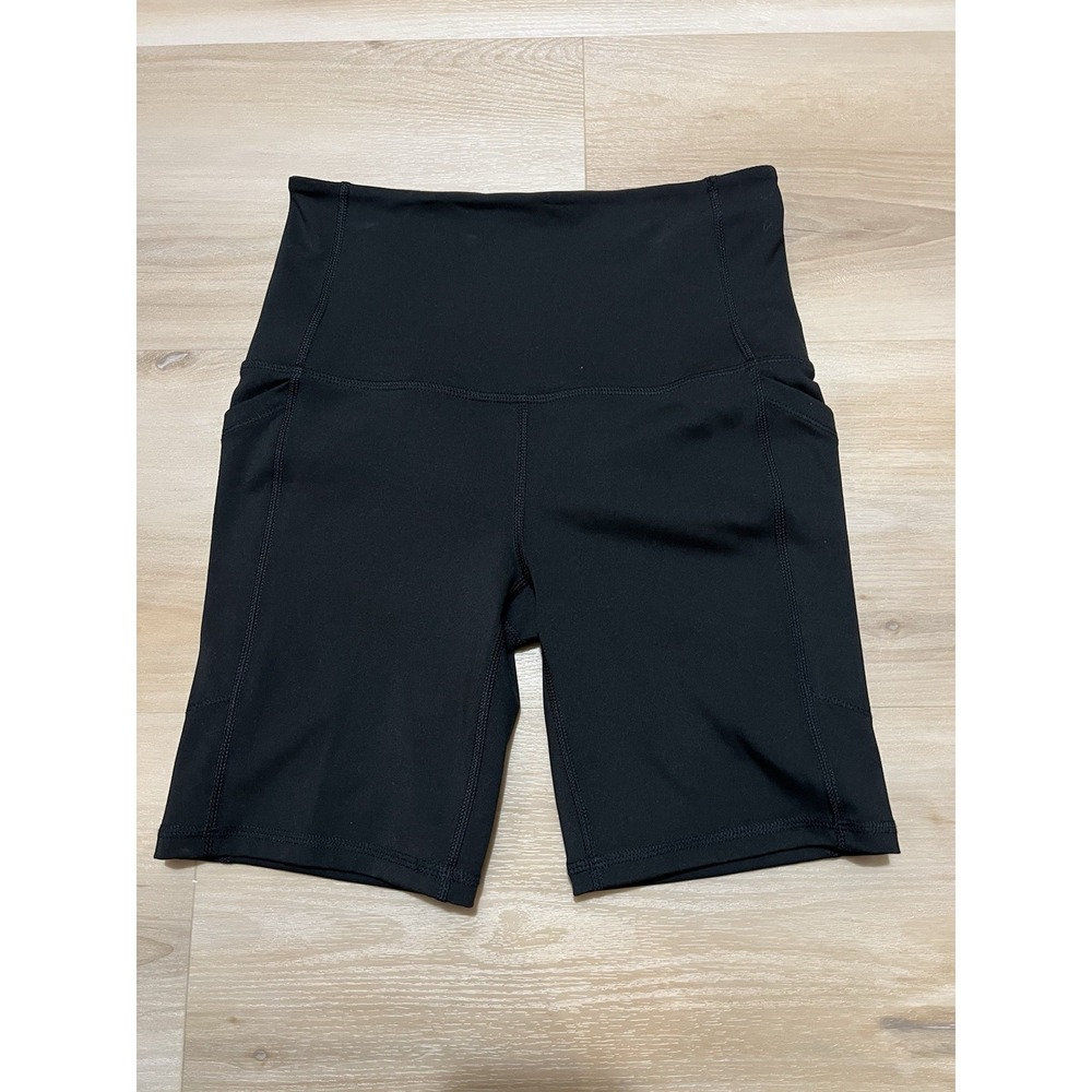 NWOT DSG Bike Shorts Womens Small Black Momentum Ultra High Rise 7" Biker